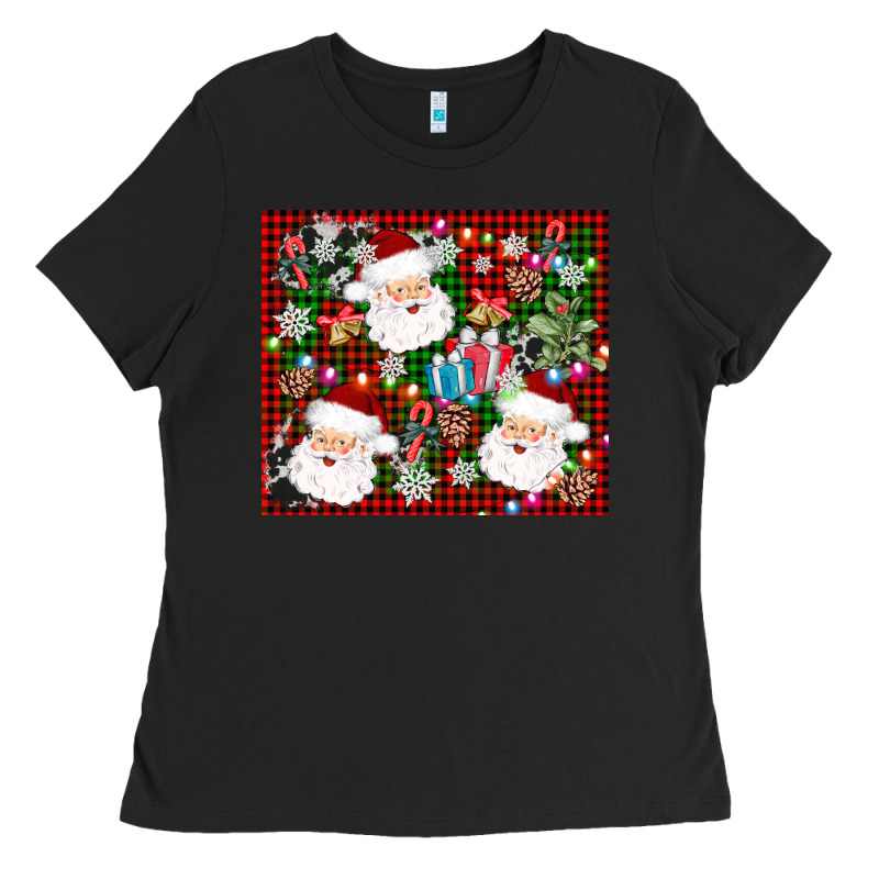 Santa Christmas Ladies Tee by AdoDesignShop | Teevron
