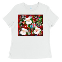 White santa christmas Ladies Tee - AdoDesignShop