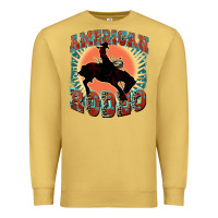 Antique Gold American rodeo Premium Sweatshirt - FaDigitalArtStudio
