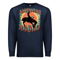 Navy American rodeo Premium Sweatshirt - FaDigitalArtStudio