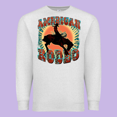 American Rodeo Premium Sweatshirt Designed By Fadigitalartstudio