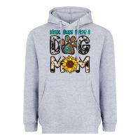Heather Grey kinda busy being a dog mom Heavyweight Hoodie - OliviaCreatesArt