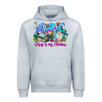 Heather Grey Jesus Is My Anchor Urban Hoodie - CowhideDigitalArt