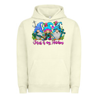 Pigment Pistachio Jesus Is My Anchor Urban Hoodie - CowhideDigitalArt