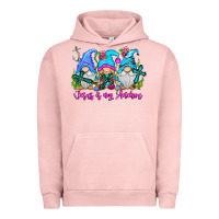 Pigment Salmon Jesus Is My Anchor Urban Hoodie - CowhideDigitalArt