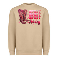 Mushroom howdy howdy howdy honey with cowgirl boots Heavyweight Sweatshirt - RanaPortraitStore