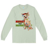 Matcha merry and bright chihuahua Long Sleeve Tee - RanaPortraitStore