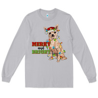 Moon Dust merry and bright chihuahua Long Sleeve Tee - RanaPortraitStore