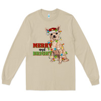 Mushroom merry and bright chihuahua Long Sleeve Tee - RanaPortraitStore