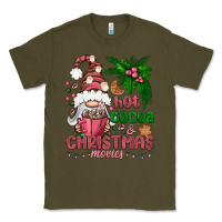 Army Green Pink Christmas hot cocoa and christmas movies Classic Tee - NancyCooperArtShop