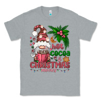 Heather Grey Pink Christmas hot cocoa and christmas movies Classic Tee - NancyCooperArtShop