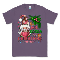 Lavender Pink Christmas hot cocoa and christmas movies Classic Tee - NancyCooperArtShop