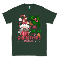Sports Green Pink Christmas hot cocoa and christmas movies Classic Tee - NancyCooperArtShop