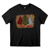Black merry and bright with tree's Heavy Core Tee - AdoDesignShop