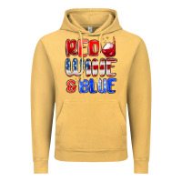Vintage Mustard red wine and blue Vintage Hoodie - MaliasSmallBusiness