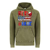 Vintage Olive red wine and blue Vintage Hoodie - MaliasSmallBusiness
