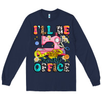 Navy i'll be in my office Long Sleeve Tee - Artiststas