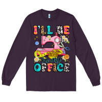 Plum i'll be in my office Long Sleeve Tee - Artiststas
