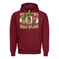 Burgundy cactus gnomies Zipper Hoodie - TumblerDesignByShophia