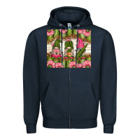 Navy cactus gnomies Zipper Hoodie - TumblerDesignByShophia