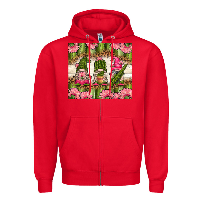 Cactus Gnomies Zipper Hoodie by TumblerDesignByShophia | Teevron