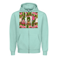 Seafoam cactus gnomies Zipper Hoodie - TumblerDesignByShophia