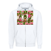 White cactus gnomies Zipper Hoodie - TumblerDesignByShophia