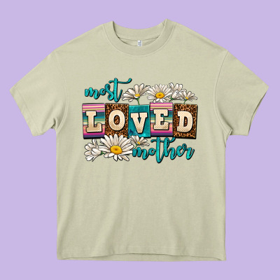 Most Loved Mother Heavy Core Tee Designed By Adodesignshop
