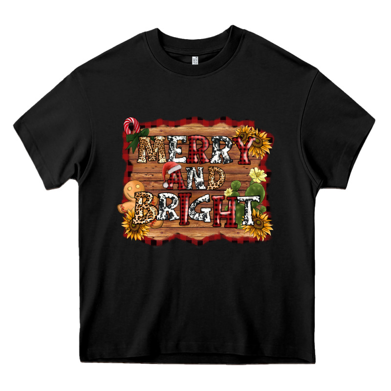 Merry And Bright Heavy Core Tee by AdoDesignShop | Teevron
