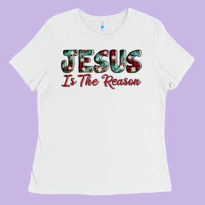 Jesus Is The Reason Ladies Tee Designed By Adodesignshop