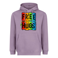 Lavender free hugs Heavyweight Hoodie - OliviaCreatesArt