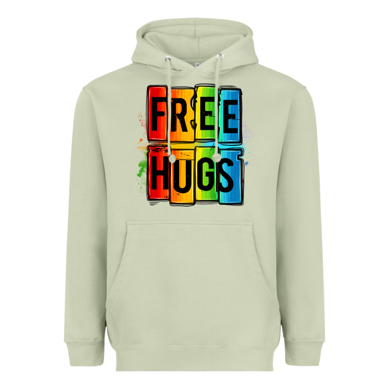 Free Hugs Heavyweight Hoodie by OliviaCreatesArt | Teevron