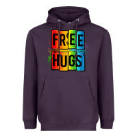 Plum free hugs Heavyweight Hoodie - OliviaCreatesArt