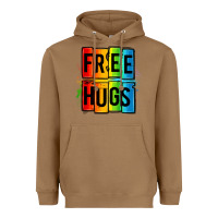Toasted Coconut free hugs Heavyweight Hoodie - OliviaCreatesArt