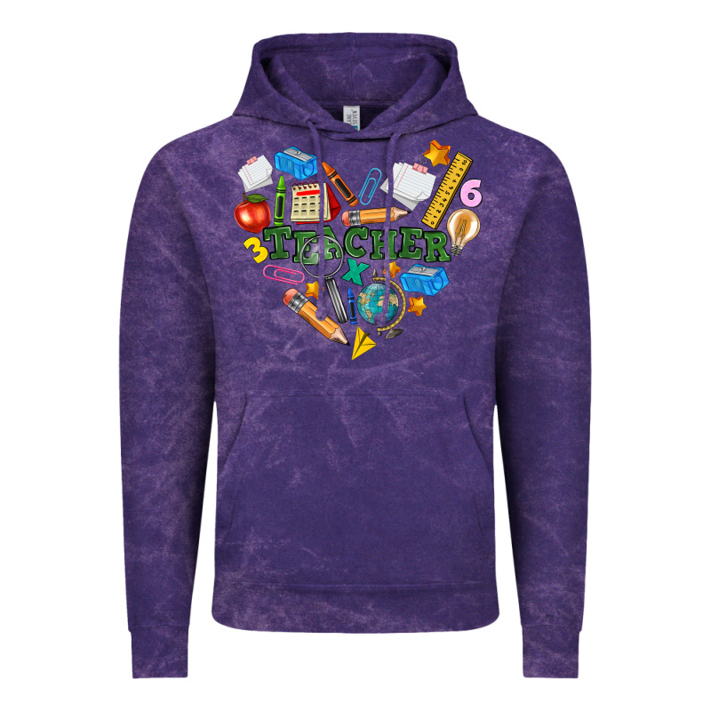 Teacher Heart Vintage Hoodie by NancyCooperArtShop | Teevron