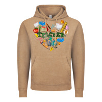 Vintage Coffee teacher heart Vintage Hoodie - NancyCooperArtShop