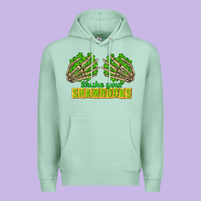 Shake Your Shamrocks St. Patrick's Day Premium Hoodie Designed By Cowgirlartshop