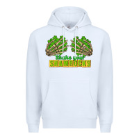 White Shake Your Shamrocks St. Patrick's Day Premium Hoodie - CowGirlArtShop