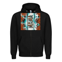 Black tooled leather and cowhide mama Zipper Hoodie - TumblerDesignByShophia