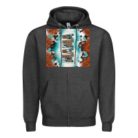 Tooled Leather And Cowhide Mama Zipper Hoodie | Teevron