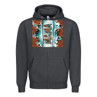Smoke tooled leather and cowhide mama Zipper Hoodie - TumblerDesignByShophia