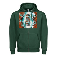 Sports Green tooled leather and cowhide mama Zipper Hoodie - TumblerDesignByShophia