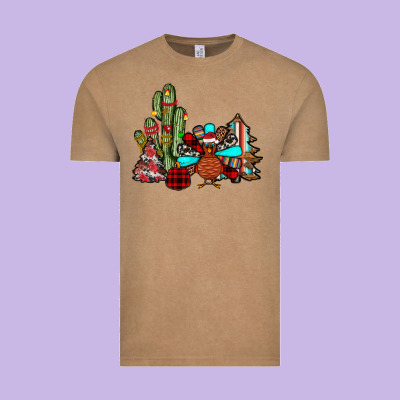 Christmas Turkey Vintage Tee Designed By Jahusdesignshop