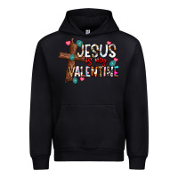 Black jesus is my valentine Urban Hoodie - CowhideDigitalArt