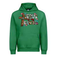 Emerald jesus is my valentine Urban Hoodie - CowhideDigitalArt