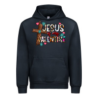 Navy jesus is my valentine Urban Hoodie - CowhideDigitalArt