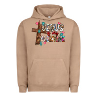 Pigment Burro jesus is my valentine Urban Hoodie - CowhideDigitalArt