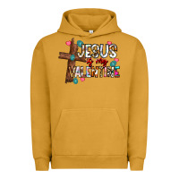 Pigment Peanut Butter jesus is my valentine Urban Hoodie - CowhideDigitalArt