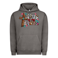 Pigment Tornado jesus is my valentine Urban Hoodie - CowhideDigitalArt