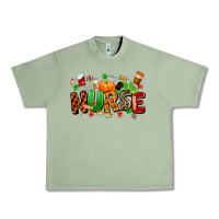 Oil Green fall nurse Urban Heavy Tee - MaliasSmallBusiness